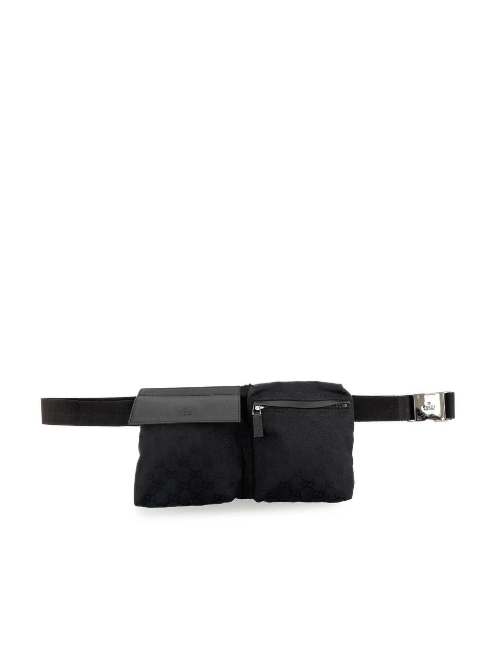 Gucci Gg Canvas Double Pocket Belt Bag #351243G57B